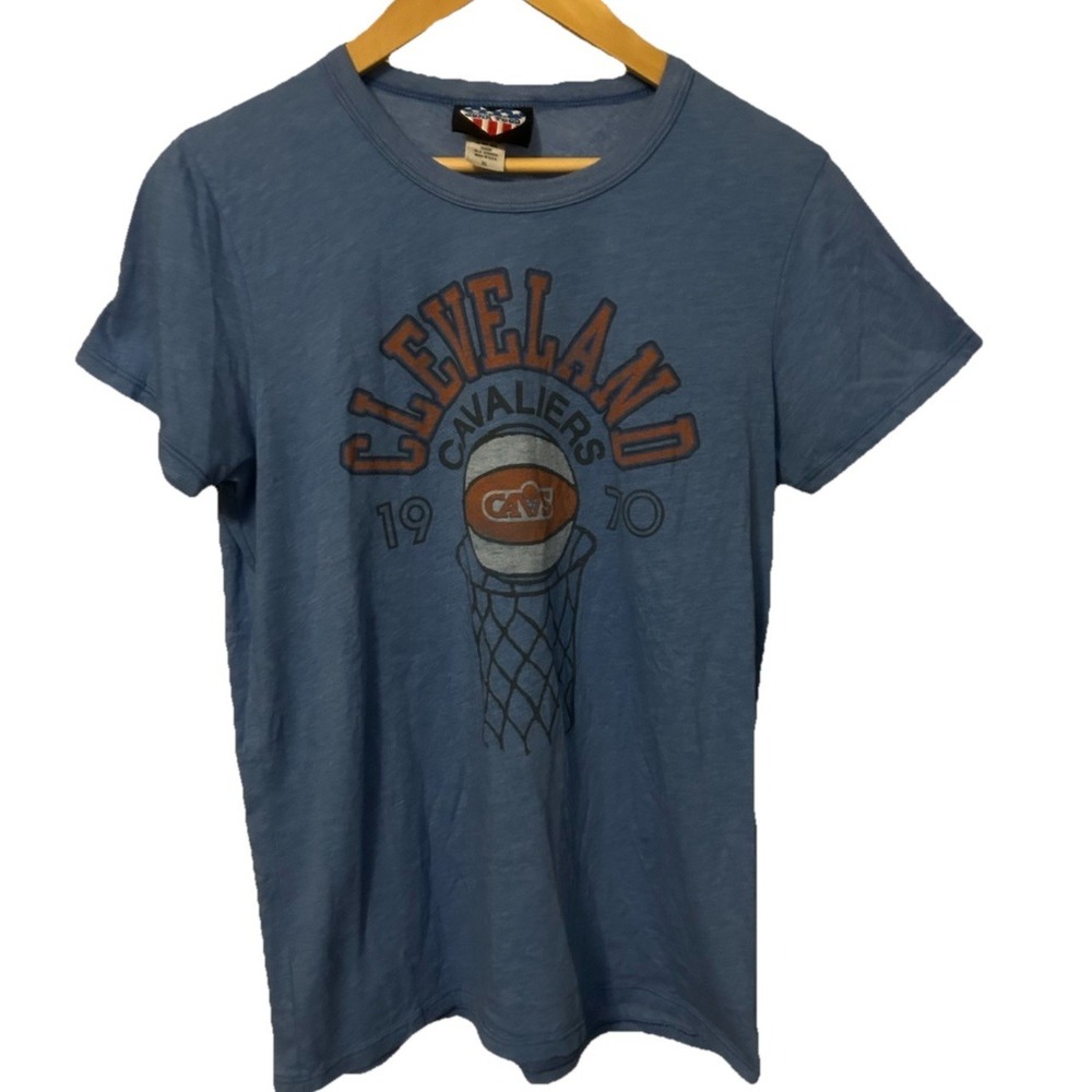 Cleveland Cavaliers Boy's XL Blue Junk Food Crew Neck T-Shirt  531